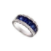 Anillo Valentina Callegher Mujer in Oro blanco Zaffiro 3.24 Ct 6413 ZF - 6413 ZF